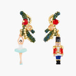 The Nutcracker Ballerina and Nutcracker Post Earrings
