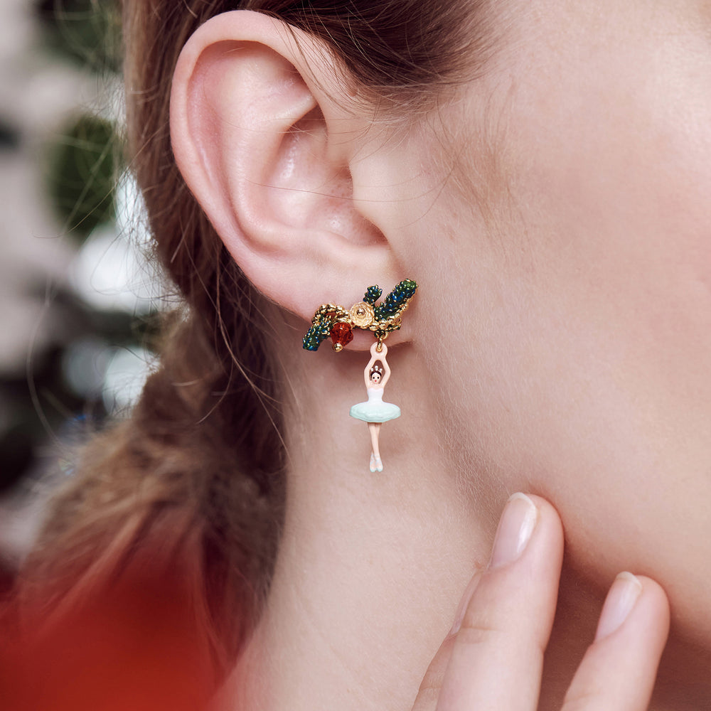 The Nutcracker Ballerina and Nutcracker Post Earrings