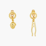 The Nutcracker Hazelnut and Nutcracker Post Earrings