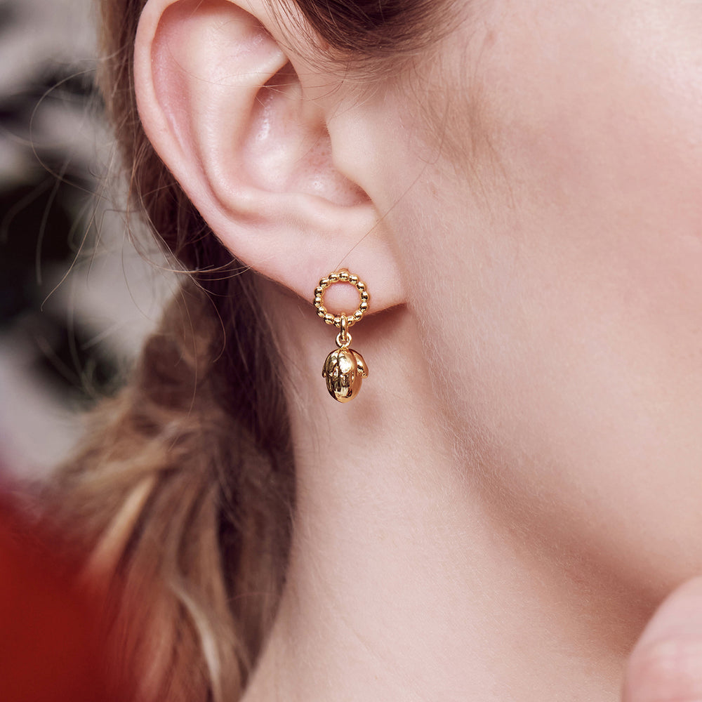The Nutcracker Hazelnut and Nutcracker Post Earrings
