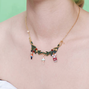 The Nutcracker, Ballerina and Mouse King Statement Necklace