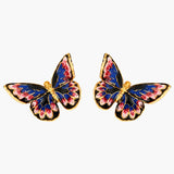 Japanese Emperor Butterfly Post Earrings