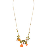 Gardens In Provence Orange Short Necklace