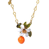 Gardens In Provence Small Orange Necklace