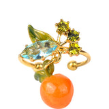 Gardens In Provence Orange Adjustable Ring