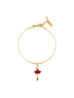 MINI LUXURY PAS DE DEUX MINI BALLERINA WITH RED CRYSTALS BRACELET