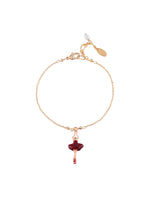 MINI PAS DE DEUX WITH RED MINI BALLERINA PENDANT BRACELET