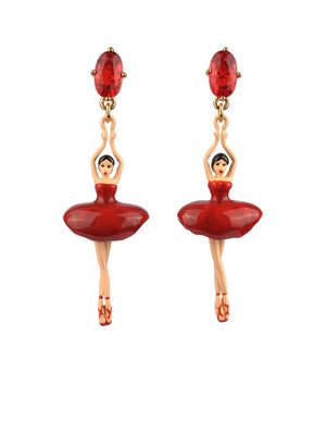 
            
                Load image into Gallery viewer, PAS DE DEUX BALLERINA AND STONE CLIP-ON EARRINGS
            
        