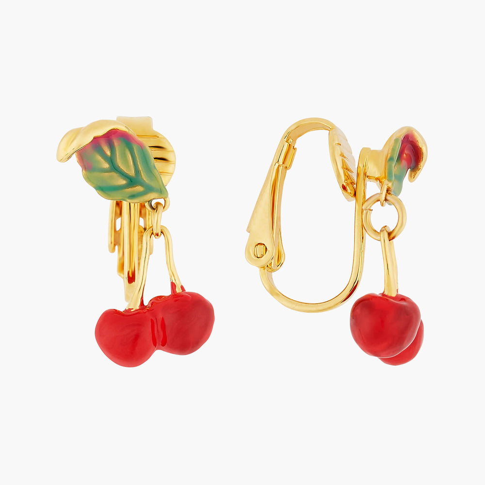 Small Cherries Clip-on Earrings