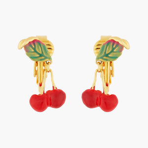 Small Cherries Clip-on Earrings