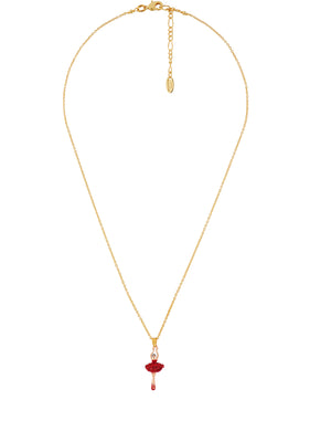 MINI LUXURY PAS DE DEUX MINI BALLERINA WITH RED CRYSTALS NECKLACE