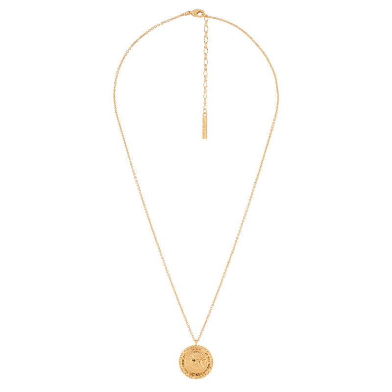 Constellation Reversible Taurus Zodiac Sign Pendant Necklace