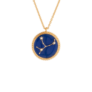 
            
                Load image into Gallery viewer, Constellation Reversible Virgo Zodiac Sign Pendant Necklace
            
        