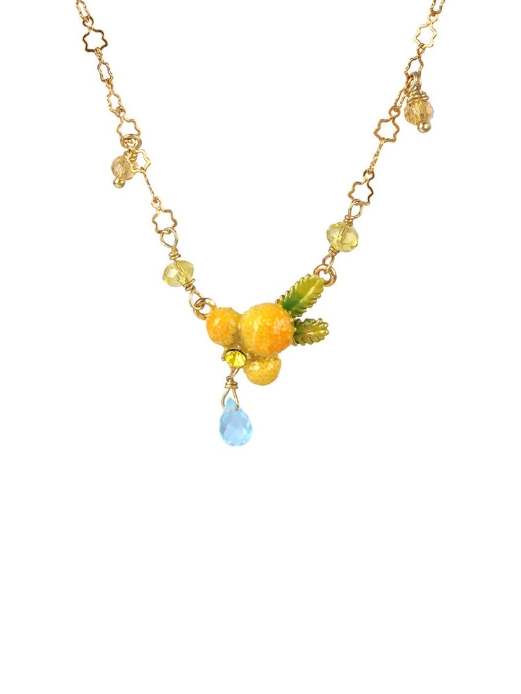 
            
                Load image into Gallery viewer, Gardens In Provence Small Mimosa Necklace
            
        