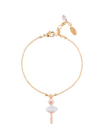 MINI PAS DE DEUX WITH WHITE MINI BALLERINA PENDANT BRACELET