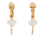 MINI PAS DE DEUX WITH MINI BALLERINA AND PEARL CLIP-ON EARRINGS