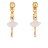 MINI PAS DE DEUX WITH WHITE MINI BALLERINA AND PEARL STUD EARRINGS