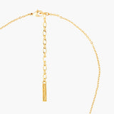 Cherry Blossom, Japanese Zosterops, Mother-of-Pearl Cabochon and golden branch Pendant Necklace