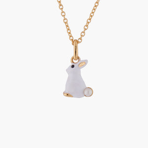
            
                Load image into Gallery viewer, Enchanted Encounter Bunny and Mother-of-Pearl Pendant Necklace
            
        