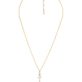 MINI PAS DE DEUX WITH WHITE MINI BALLERINA PENDANT SHORT NECKLACE