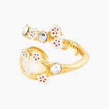 Japanese Cherry Blossom and Branches Adjustable Ring