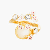 Japanese Cherry Blossom and Branches Adjustable Ring