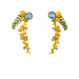 Gardens In Provence Long Mimosa Clip On Earrings