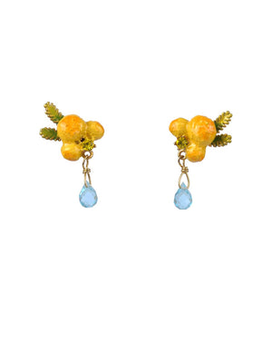 Gardens In Provence Mimosa Drop Earrings