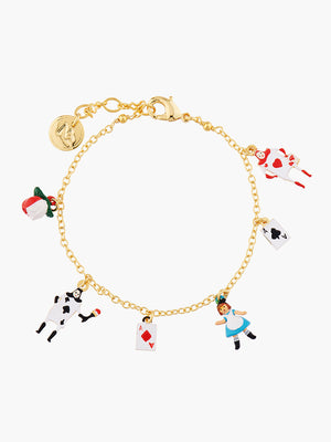 Alice's Dream Alice and the Card Soldiers Charms Bracelet