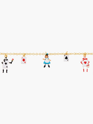 Alice's Dream Alice and the Card Soldiers Charms Bracelet