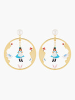 Alice's Dream Alice in the White Rabbit's Burrow Stud Creoles