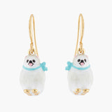 Les Nereides Loves Animals Pomeranian Hook Earrings