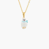 Les Nereides Loves Animals Pomeranian Pendant Necklace